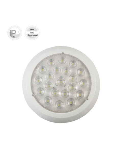 PLAFON INTERIOR LED 12/24V EMPOTRABLE 420 LUMENES REFERENCIA 22758C-V