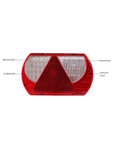 PILOTO TRASERO LED 12/24V DERECHO REFERENCIA 26017RH