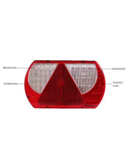 PILOTO TRASERO LED 12/24V DERECHO REFERENCIA 26017RH