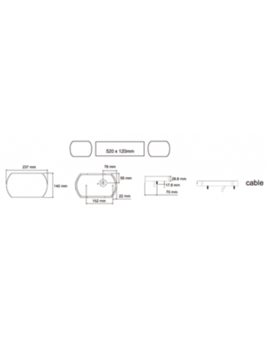 PILOTO TRASERO LED 12/24V IZQUIERDO REFERENCIA 26017LH
