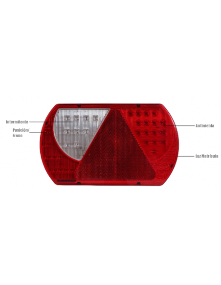 PILOTO TRASERO LED 12/24V IZQUIERDO REFERENCIA 26017LH