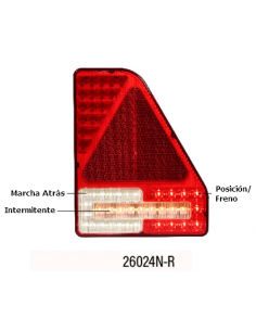 PILOTO TRASERO LED 12/24V DERECHO MARCHA ATRAS REFERENCIA 26024N-R 2