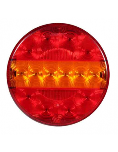 PILOTO TRASERO LED REDONDO 12/24V TRES FUNCIONES REFERENCIA 26027V