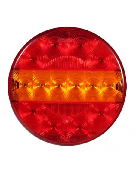 PILOTO TRASERO LED REDONDO 12/24V TRES FUNCIONES REFERENCIA 26027V