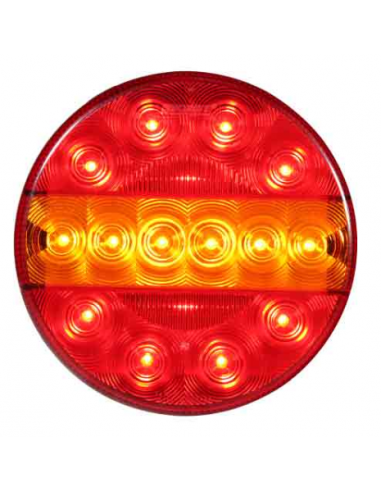 PILOTO TRASERO LED REDONDO 12/24V TRES FUNCIONES REFERENCIA 26027V