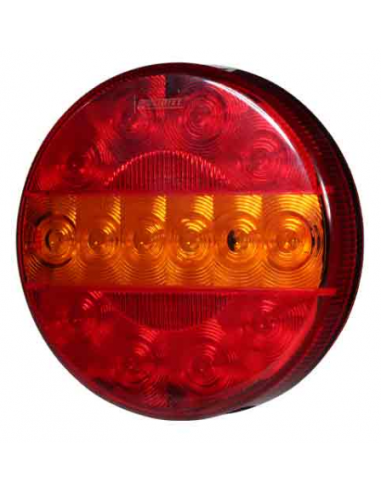 PILOTO TRASERO LED REDONDO 12/24V TRES FUNCIONES REFERENCIA 26027V
