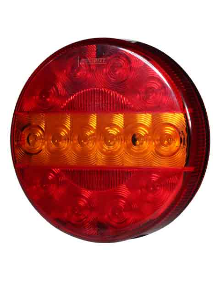 PILOTO TRASERO LED REDONDO 12/24V TRES FUNCIONES REFERENCIA 26027V