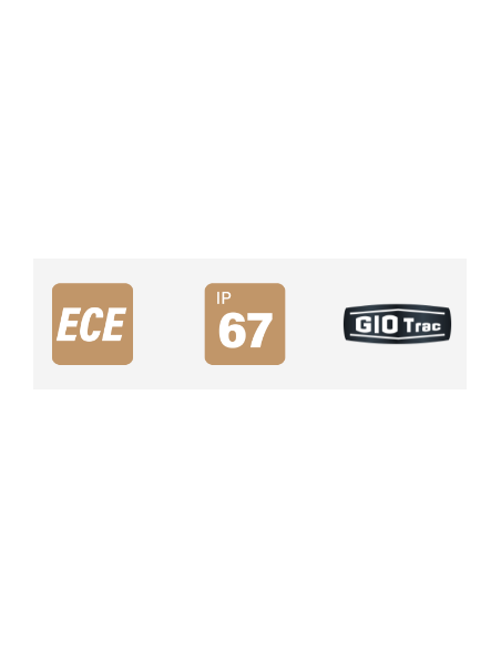 PILOTO TRASERO LED GLO TRAC 12/24V 7 PIN IZQUIERDO REFERENCIA 26032PLH