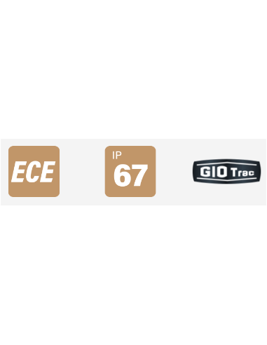 PILOTO TRASERO LED GLO TRAC 12/24V POSICION FRENO INTERMITENTE 26034-1