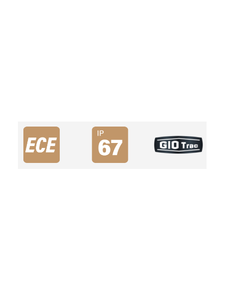 PILOTO TRASERO LED GLO TRAC 12/24V ANTINIEBLA MARCHA ATRAS 26034-2