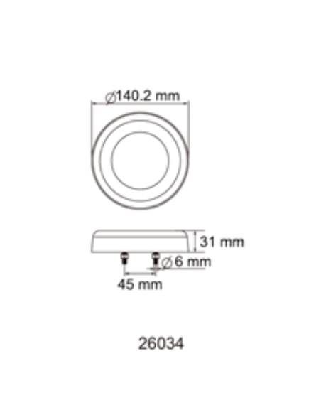 PILOTO TRASERO LED GLO TRAC 12/24V ANTINIEBLA MARCHA ATRAS 26034-2