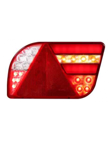 PILOTO TRASERO LED GLO TRAC 12/24V DERECHO 7 PIN REFERENCIA 26039PRH