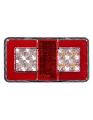 PILOTO TRASERO LED GLO TRAC 12/24V COMPACTO REFERENCIA 26042AR-V