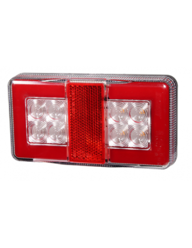 PILOTO TRASERO LED GLO TRAC 12/24V COMPACTO REFERENCIA 26042AR-V