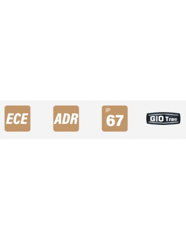 PILOTO TRASERO LED GLO TRAC 12/24V COMPACTO REFERENCIA 26042AR-V