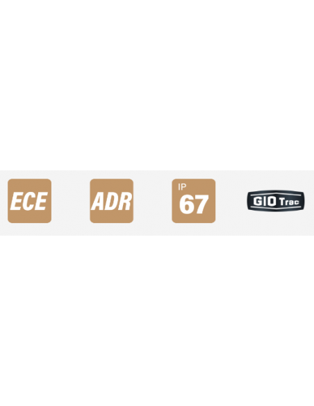 PILOTO TRASERO LED GLO TRAC 12/24V COMPACTO REFERENCIA 26042AR-V