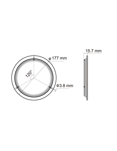 LED ROUND INTERIOR LAMP 12/24V 780 LUMENS