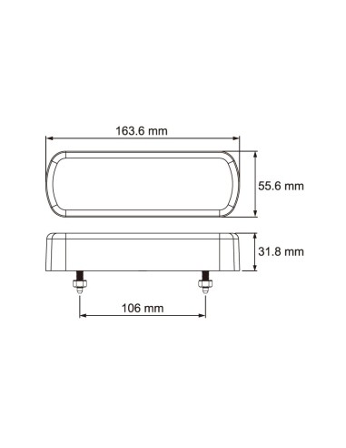PILOTO TRASERO LED 12/24V 4 FUNCIONES REFERENCIA 26021ARC-V