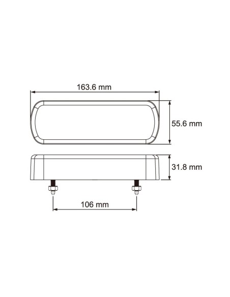 PILOTO TRASERO LED 12/24V 4 FUNCIONES REFERENCIA 26021ARC-V
