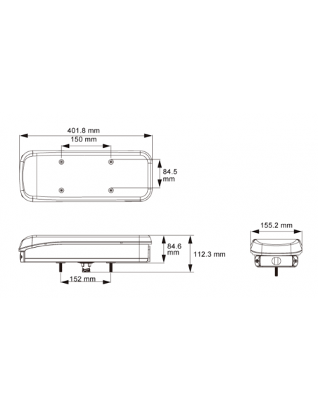 PILOTO TRASERO LED 12/24V IZQUIERDO 7 PINS REFERENCIA 26069PLH-V