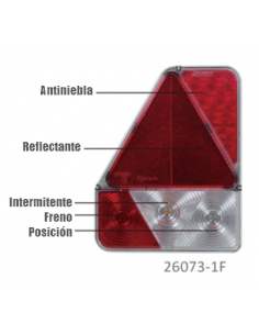 PILOTO TRASERO LED 12V IZQUIERDO ANTINIEBLA REFERENCIA 26073-1F 2