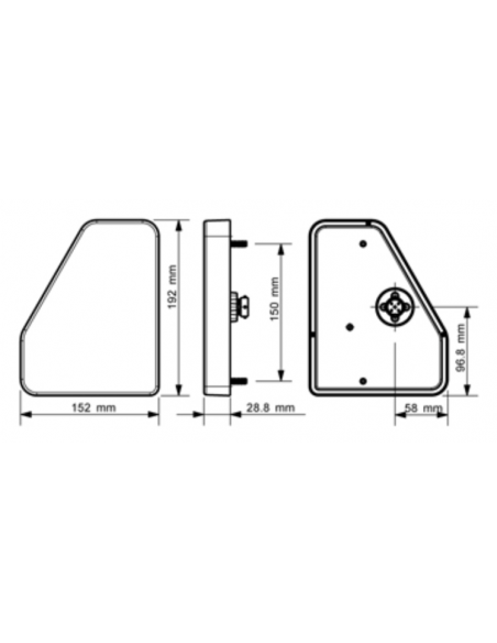 PILOTO TRASERO LED 12V IZQUIERDO ANTINIEBLA REFERENCIA 26073-1F