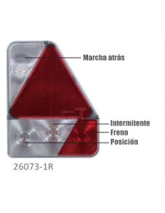 PILOTO TRASERO LED 12V DERECHO MARCHA ATRÁS REFERENCIA 26073-1R 2