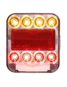 PILOTO TRASERO LED 12V CON LUZ DE MATRÍCULA REFERENCIA 26074L-1 2