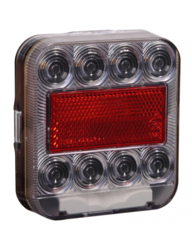 PILOTO TRASERO LED 12V CON LUZ DE MATRÍCULA REFERENCIA 26074L-1