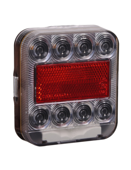 PILOTO TRASERO LED 12V CON LUZ DE MATRÍCULA REFERENCIA 26074L-1