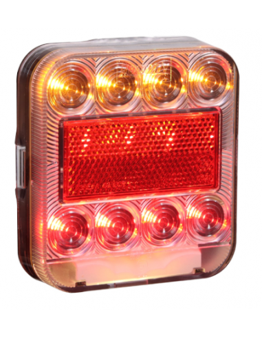 PILOTO TRASERO LED 12V CON LUZ DE MATRÍCULA REFERENCIA 26074L-1