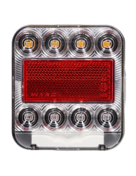 PILOTO TRASERO LED 12V SIN LUZ MATRÍCULA CON CONECTOR 4 PIN 26074-1MP