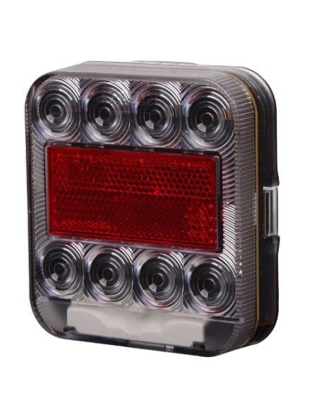 PILOTO TRASERO LED 12V SIN LUZ MATRÍCULA CON CONECTOR 4 PIN 26074-1MP