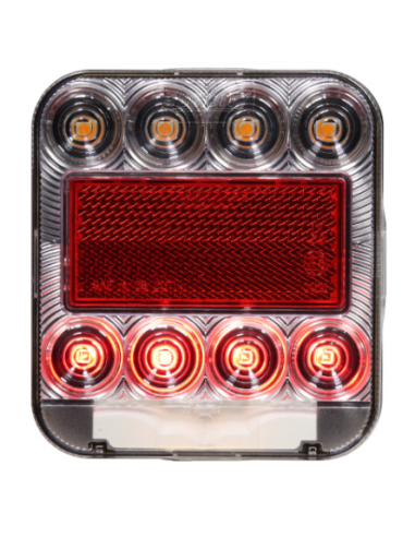 PILOTO TRASERO LED 12V SIN LUZ MATRÍCULA CON CONECTOR 4 PIN 26074-1MP