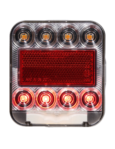 PILOTO TRASERO LED 12V SIN LUZ MATRÍCULA CON CONECTOR 4 PIN 26074-1MP