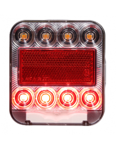PILOTO TRASERO LED 12V 4 PIN LUZ MATRÍCULA REFERENCIA 26074L-1MP
