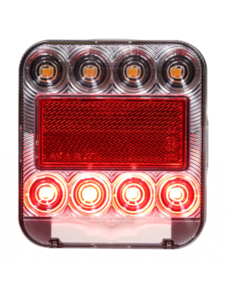 PILOTO TRASERO LED 12V 4 PIN LUZ MATRÍCULA REFERENCIA 26074L-1MP