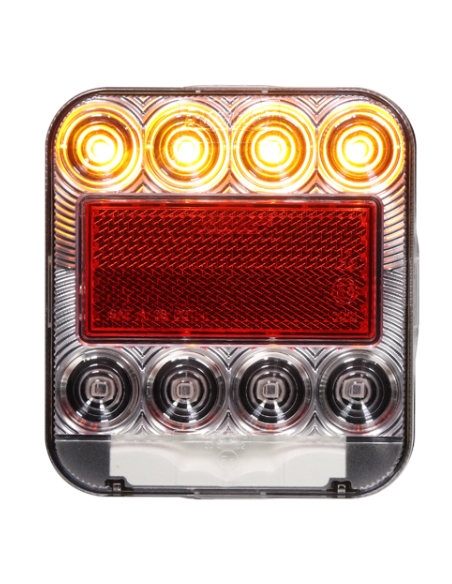 PILOTO TRASERO LED 12V 4 PIN LUZ MATRÍCULA REFERENCIA 26074L-1MP