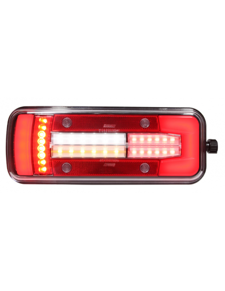 PILOTO TRASERO LED GLO TRAC 12/24V IZQUIERDO 7 PIN 26064PLH-V