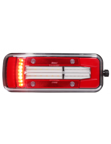 PILOTO TRASERO LED GLO TRAC 12/24V IZQUIERDO 7 PIN 26064PLH-V