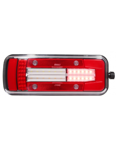 PILOTO TRASERO LED GLO TRAC 12/24V IZQUIERDO 7 PIN 26064PLH-V