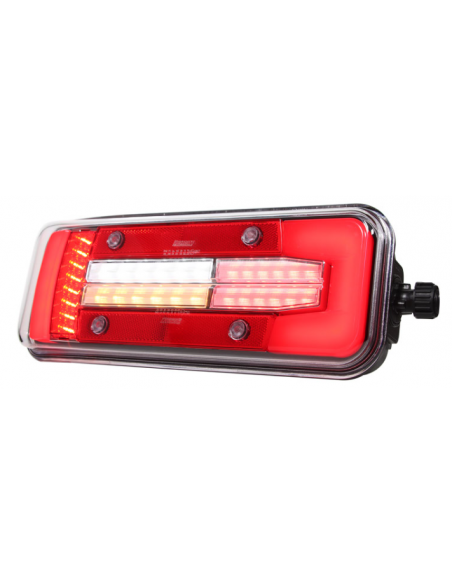 PILOTO TRASERO LED GLO TRAC 12/24V IZQUIERDO 7 PIN 26064PLH-V