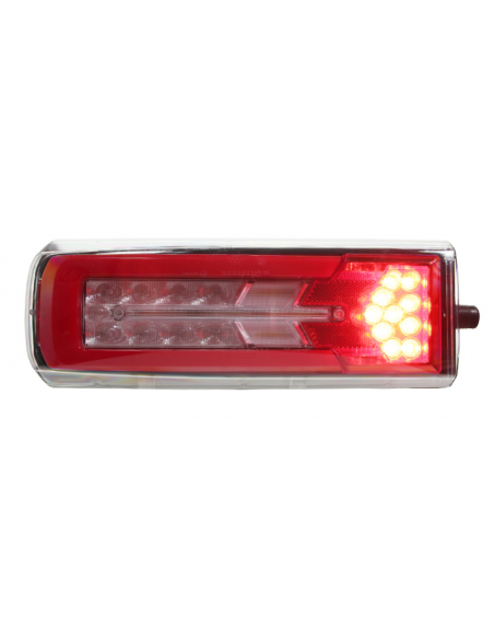 PILOTO TRASERO LED 24V IZQUIERDO CAMIÓN CON LUZ MATRÍCULA 26075PLH