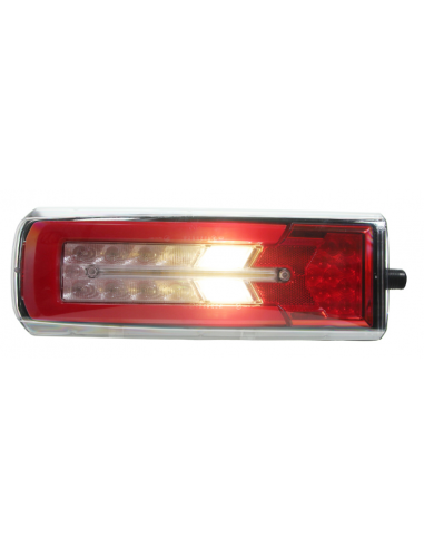 PILOTO TRASERO LED 24V IZQUIERDO CAMIÓN CON LUZ MATRÍCULA 26075PLH