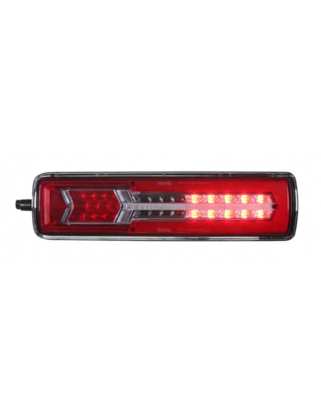 PILOTO TRASERO LED GLO TRAC 24V DERECHO SECUENCIAL 7 PIN 26077PRH