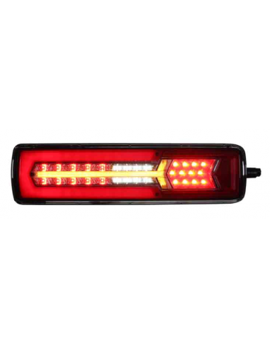 PILOTO TRASERO LED GLO TRAC 24V IZQUIERDO SECUENCIAL 7 PIN 26077PLH