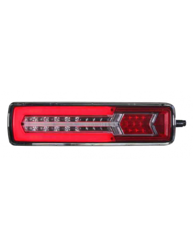 PILOTO TRASERO LED GLO TRAC 24V IZQUIERDO SECUENCIAL 7 PIN 26077PLH