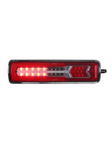 PILOTO TRASERO LED GLO TRAC 24V IZQUIERDO SECUENCIAL 7 PIN 26077PLH