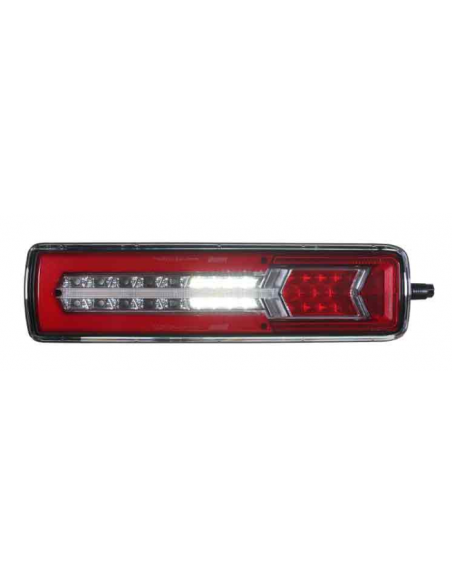 PILOTO TRASERO LED GLO TRAC 24V IZQUIERDO SECUENCIAL 7 PIN 26077PLH