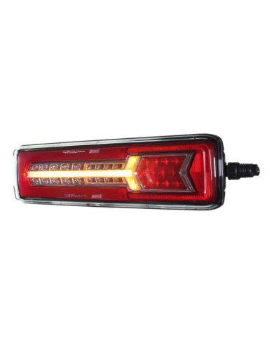 PILOTO TRASERO LED GLO TRAC 24V IZQUIERDO SECUENCIAL 7 PIN 26077PLH